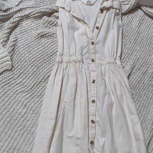 H&M Cream Button-Up Dress